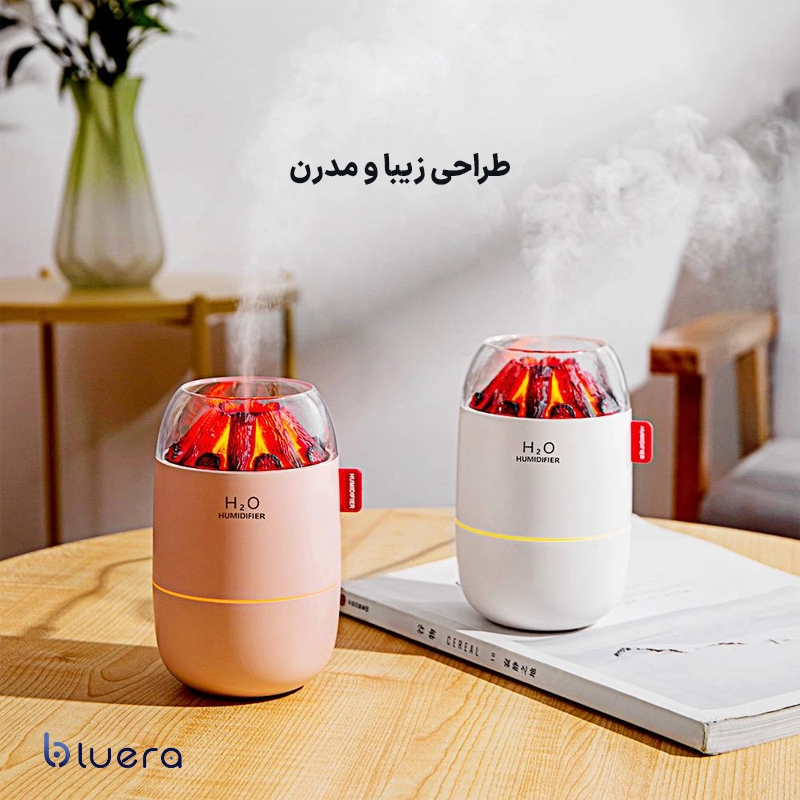 دستگاه بخور سرد 280 میلی‌لیتری H2O طرح هیزم