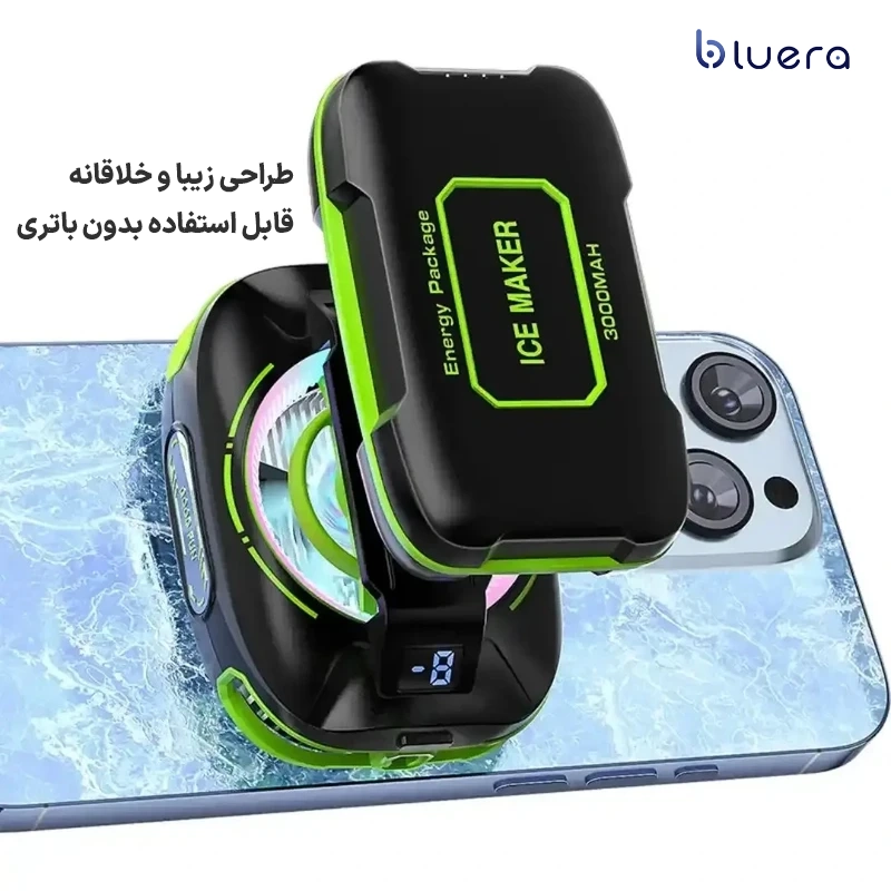 فن خنک کننده گوشی موبایل مدل JS85 با باتری 3000mAh