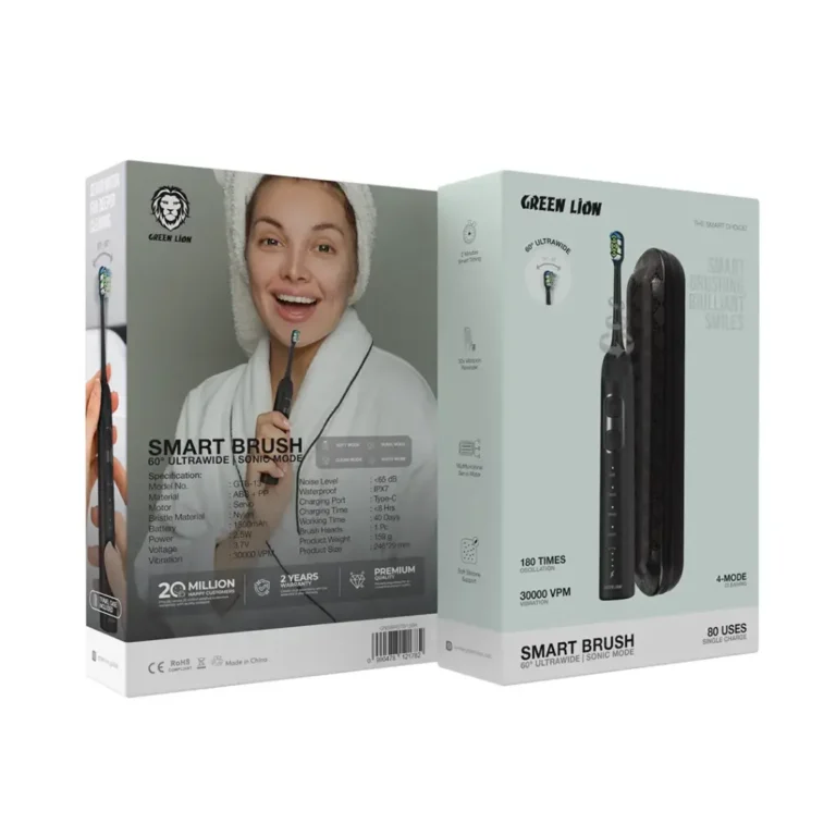 مسواک برقی گرین لاین مدل SMART BRUSH ۶۰° ULTRAWIDE