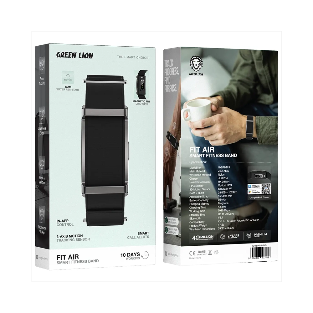 دستبند سلامتی گرین لاین مدل Fit Air G-BAND 3 ضد آب