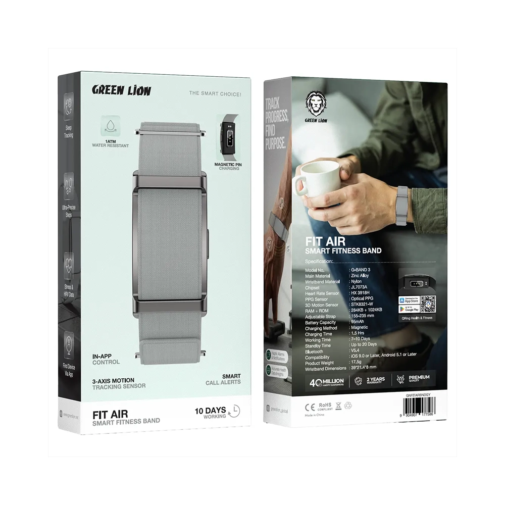 دستبند سلامتی گرین لاین مدل Fit Air G-BAND 3 ضد آب
