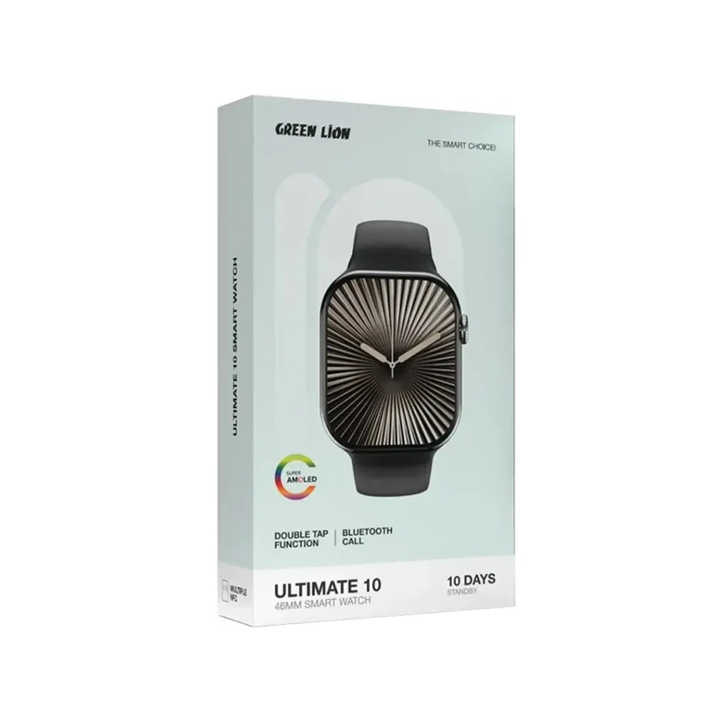 ساعت هوشمند ۴۶mm گرین لاین مدل Ultimate ۱۰ با بند سیلیکونی