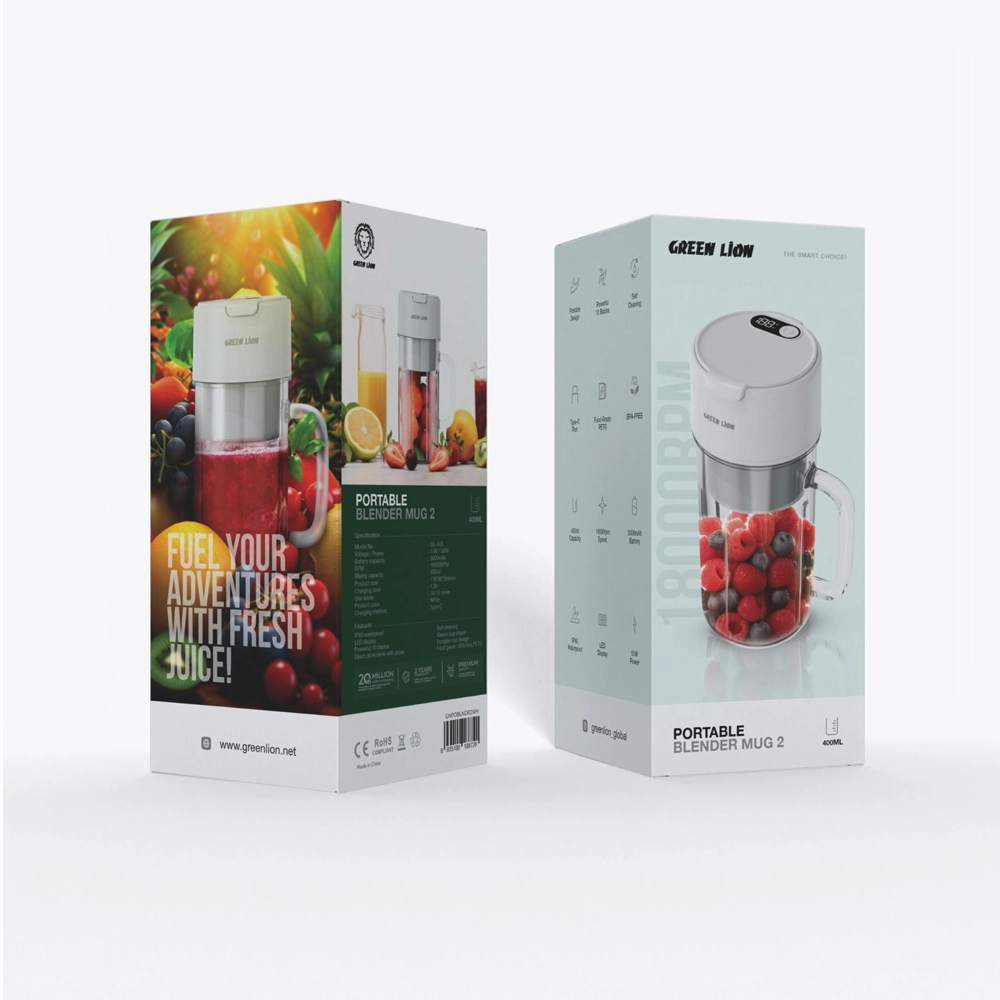 شیکر لیوانی ۴۰۰ml گرین لاین مدل Blender Mug ۲