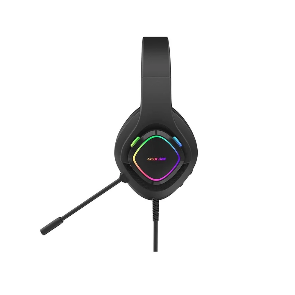 هدست گیمینگ سیم‌دار گرین لاین مدل GP۳۲X با نورپردازی RGB