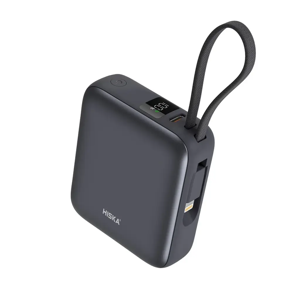 پاوربانک ۱۰۰۰۰ میلی آمپر هیسکا مدل Super Mini با توان ۲۲.۵ وات