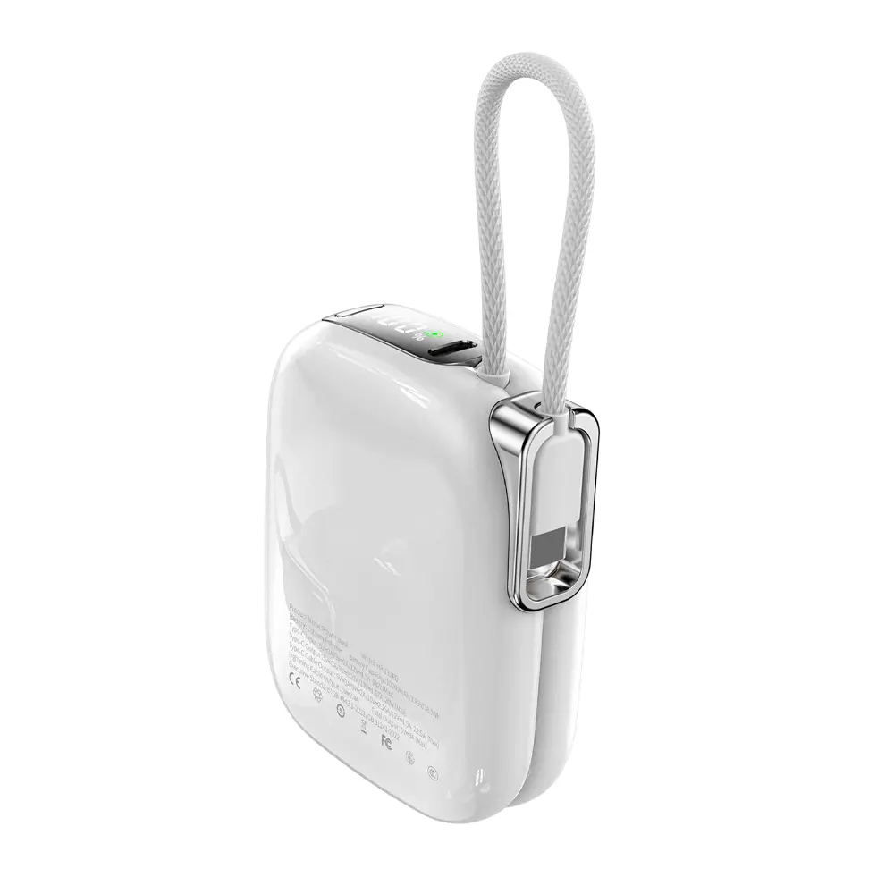 مینی پاوربانک هیسکا مدل HP-۱۳۲PD ظرفیت ۱۰۰۰۰ میلی آمپر ساعت توان ۲۲.۵ وات