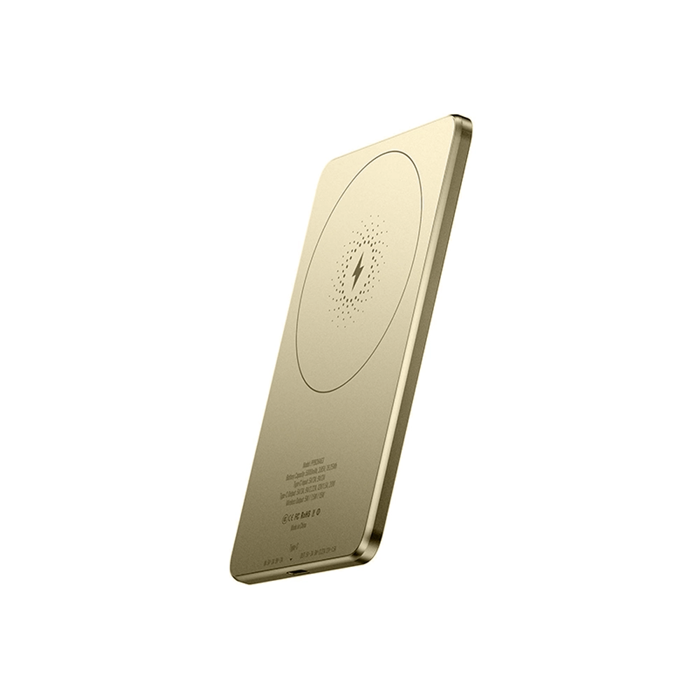 پاوربانک مگ‌سیف باریک ۵۰۰۰mAh پاورولوژی مدل Ultra-Thin ساعت ۱۵ وات