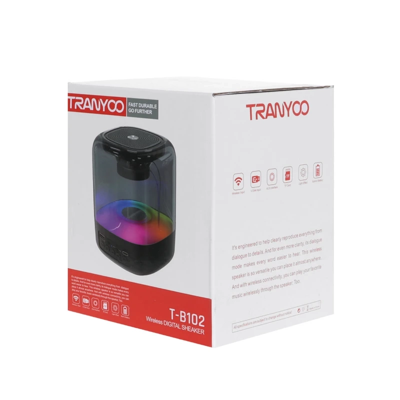 اسپیکر بلوتوثی قابل حمل ترانیو مدل T-B102